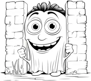 fröhlicher-geist-zwischen-steinen-ausmalbild