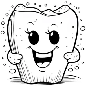 froehlicher-grosser-zahn-mit-seifenblasen