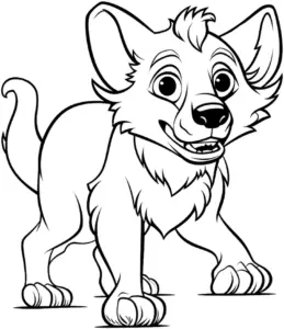 froehlicher-hundewelpe-ausmalbild