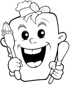 froehlicher-koch-mit-besteck-ausmalbild