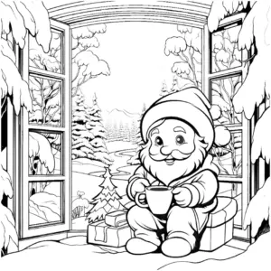 fröhlicher-mann-im-winter-mit-tasse-und-geschenken