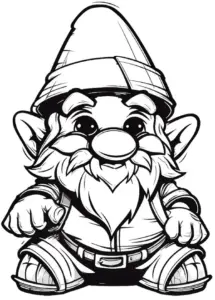 froehlicher-zwerg-ausmalbild-mit-hut-und-bart