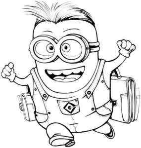 froehliches-ausmalbild-eines-minions-mit-ranzen
