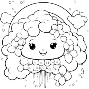 froehliches-ausmalbild-mit-blumen-und-wolken