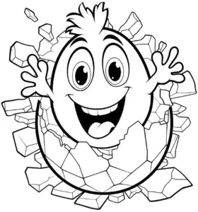 froehliches-ei-mit-zerbrochener-schale