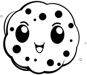 froehliches-keks-gesicht-ausmalbild-mit-schokoladenstueckchen