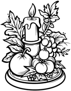 fruechte-und-kerze-ausmalbild-fuer-kreative-stunden