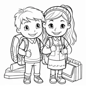 fruehliche-kinder-mit-rucksaecken-ausmalbild