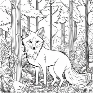 fuchs-im-wald-ausmalbild-png