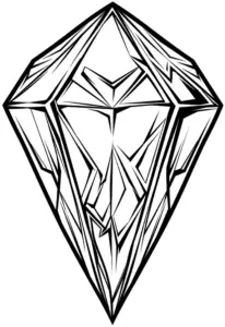 funkelnder-diamant-ausmalbild-mit-geometrischen-formen