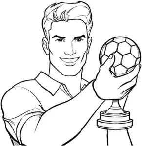 fussballspieler-mit-pokal-ausmalbild