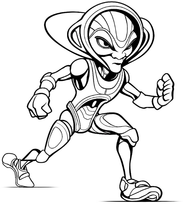 futuristische-humanoide-figur-ausmalbild