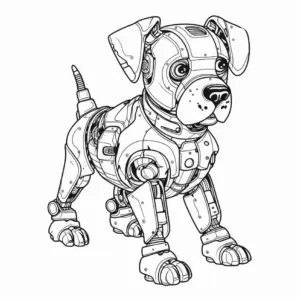 futuristischer-roboterhund-ausmalbild