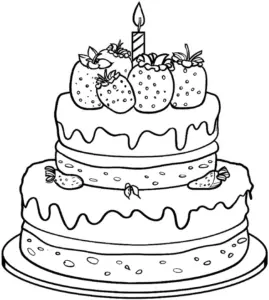 geburtstagstorte-mit-erdbeeren-und-kerze