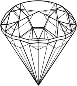 geometrischer-diamant-mit-facettierten-strukturen