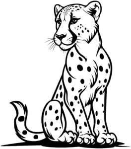 gepard-ausmalbild-mit-flecken