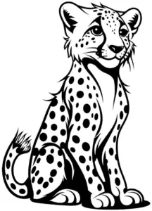 gepard-ausmalbild-mit-punkten-und-klaren-konturen