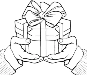 geschenk-mit-schleife-ausmalbild