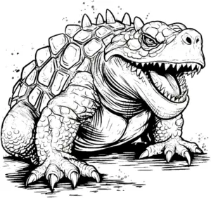 grosse-alligator-schnappschildkroete-ausmalbild