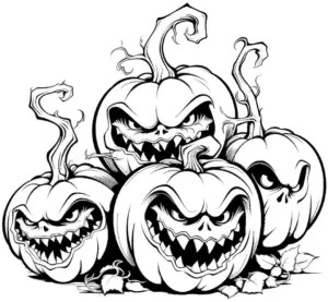 gruselige-kuerbisse-ausmalbild-fuer-halloween