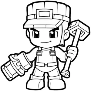 handwerker-mit-werkzeug-und-hammer-ausmalbild