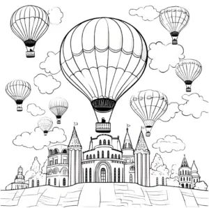 heissluftballons-ueber-einer-beeindruckenden-architektur