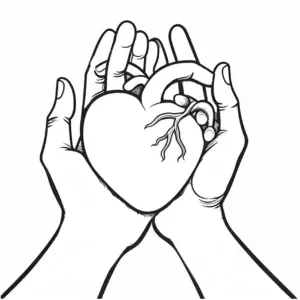 herz-in-haenden-ausmalbild