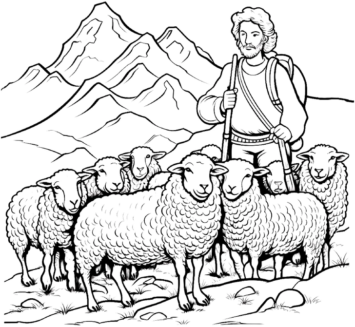 hirte-mit-schafen-in-der-natur