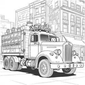 historischer-lkw-mit-leuchten-und-stadtansicht