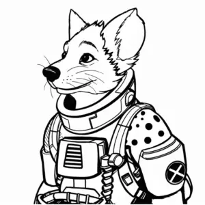 hyaene-im-raumanzug-ausmalbild