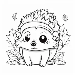 igel-im-garten-mit-blaettern