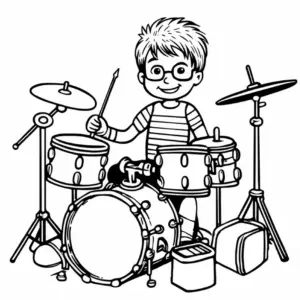 junge-am-schlagzeug-ausmalbild