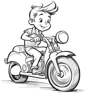 junge-auf-motorrad-ausmalbild