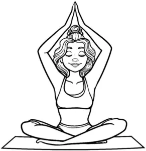 junge-frau-yoga-meditieren-ausmalbild