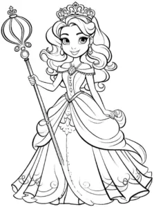 junge-koenigin-mit-zepter-und-krone