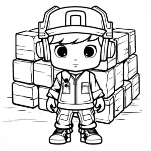 junger-charakter-mit-kopfhoerern-und-blockstapeln