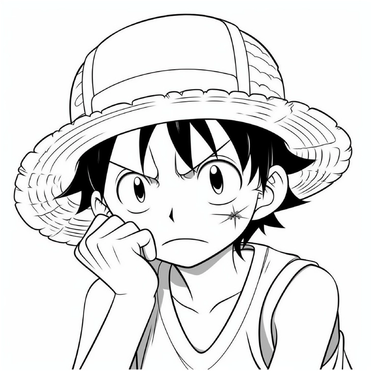 junger-charakter-mit-strohigem-hut-nachdenklichem-ausdruck