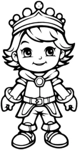 junger-koenig-mit-krone-und-stiefeln