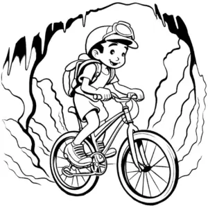 junger-radfahrer-in-hoehlenlandschaft