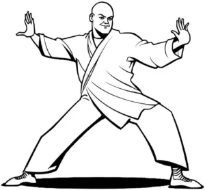 kaempfer-yoga-pose-ausmalbild