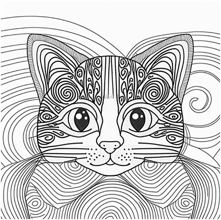 katze-ausmalbild-mit-geschwungenen-linien-und-mustern