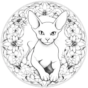 katze-im-mandala-mit-blumenmuster