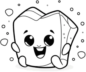 kawaii-zahn-ausmalbild-mit-seifenblasen