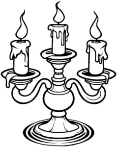 kerzenstaender-mit-drei-flackernden-kerzen-ausmalbild