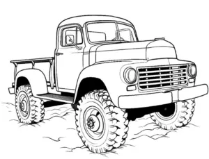 klassischer-pickup-truck-ausmalbild