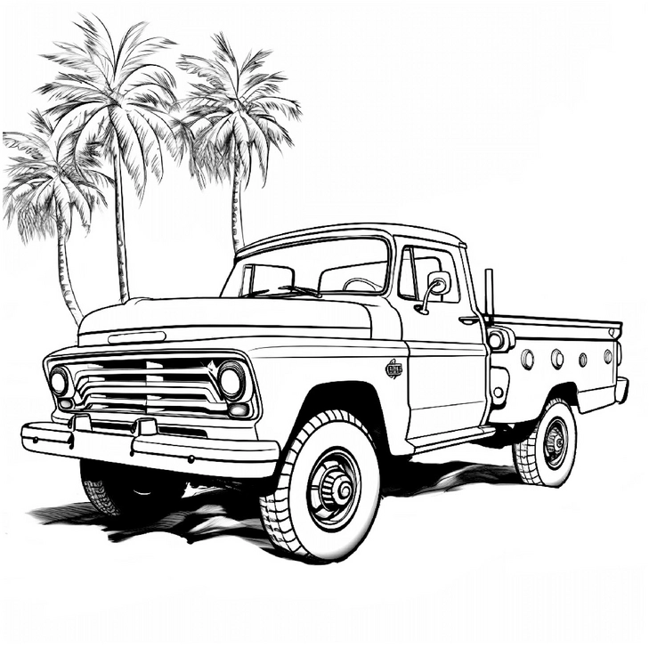 klassischer-pickup-truck-mit-palmbaeumen