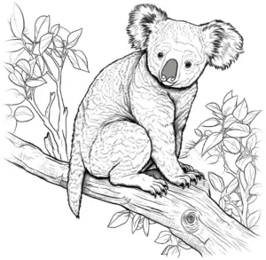koala-auf-einem-baum-mit-blaettern
