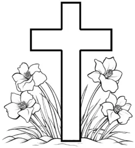kreuz-mit-blumen-ausmalbild-fuer-kreative-gestaltungen