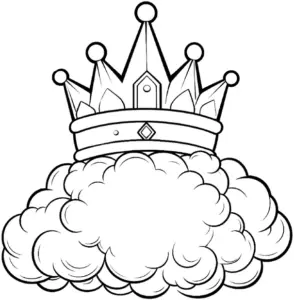 krone-auf-wolke-ausmalbild