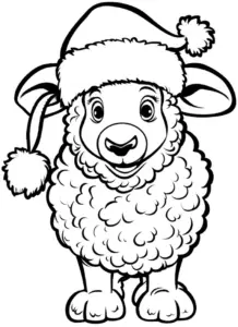 kuscheliges-schaf-mit-weihnachtsmuetze